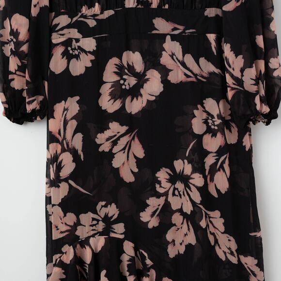 MISA Los Angeles Aubrey Dress in Black Floral Size M - Picture 9 of 9